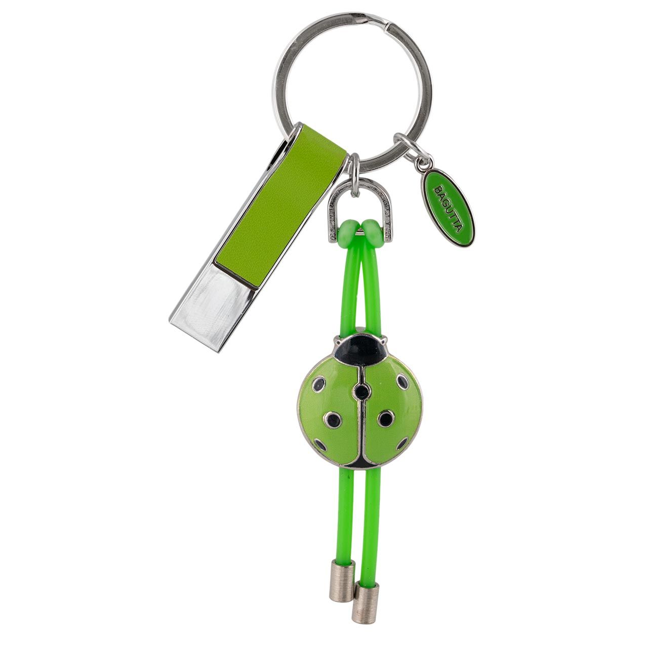 PORTACHIAVI CON MEMORIA USB COCCINELLA VERDE